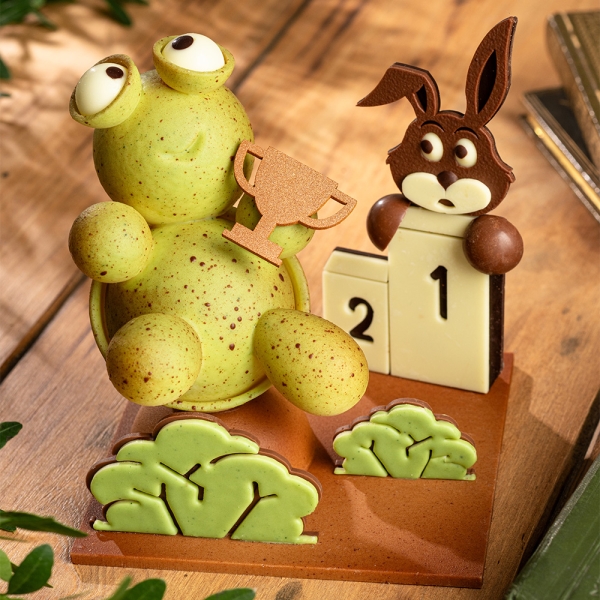 chocolat pâques Le Lièvre et la Tortue idée cadeau enfants parents amis familles laurent le daniel MOF meilleur ouvrier de france rennes rennais bretagne patissier patisserie chocolaterie  