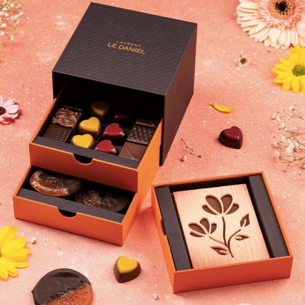 coffret 3 tiroirs boîte à bijoux laurent le daniel mof meilleur ouvrier de france patisserie rennes ille et vilaine bretagne artisan chocolatier patissier rennais