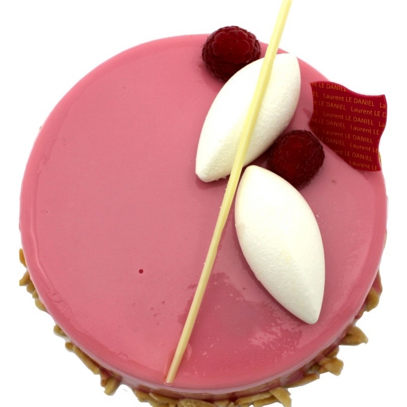 entremet framboise et miel par le patissier laurent le daniel